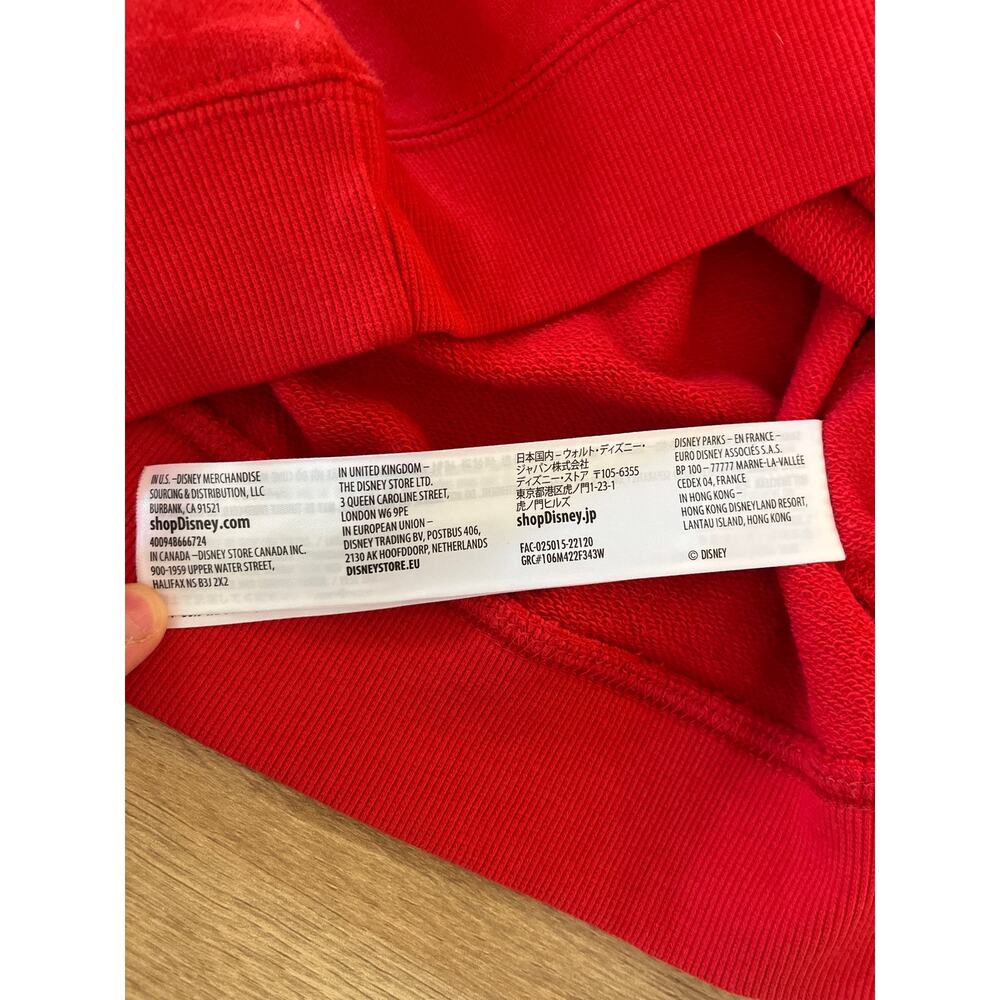 Disney Parks Walt Disney World Minnie Mouse Balloon Sleeve Sweatshirt Size M Red - Picture 4 of 8